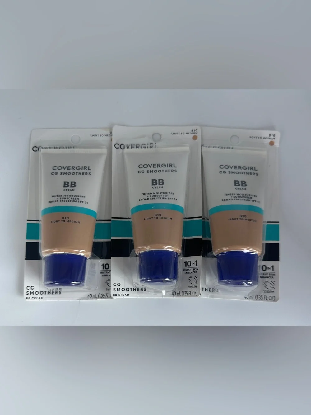 Lot of 3 Covergirl CG Smoothers BB Cream, Light to Medium